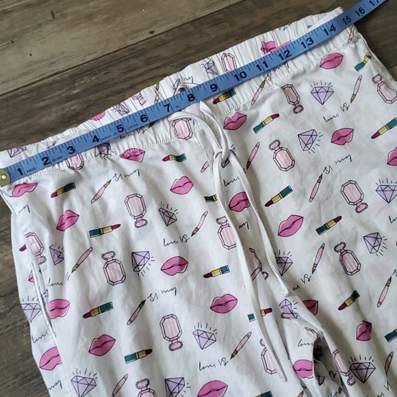 VS Victoria's Secret Lipstick Lips Diamond PJ Pant - Picture 7 of 9